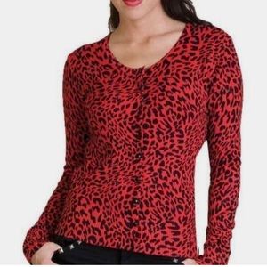 Voodoo Vixen leopard print sweater